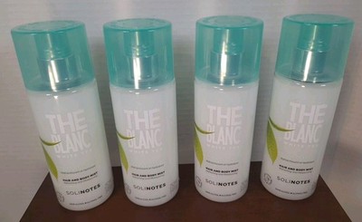 NIB Set Of 4 Solinotes The Blanc White Tea Hair & Body Mist 8.45 oz Alcohol-Free