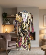 Printed Ring Dress Brand New Uk Size L