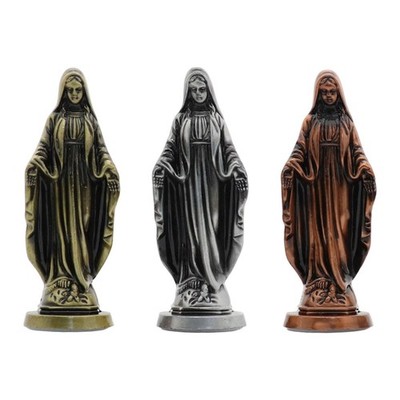 Mutter Maria Figur spirituell Zinklegierung Gottesmutter Statue Auto Armaturenbrett