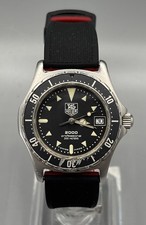 TAG Heuer 2000 Professional - Ref: 973. 013 - 35mm - Black Dial - Rubber Strap