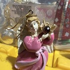 Vintage Pink Angel Hanging Christmas Ornament with birthstone — photo 3