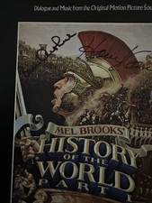 mel brooks history of the world Signed Cover Only & Harvey Norman