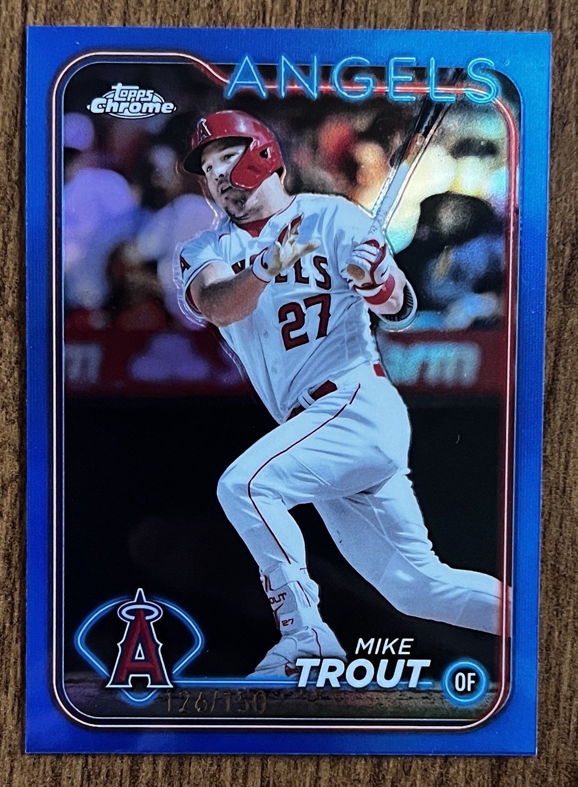 2024 Topps Chrome - Mike Trout #200 Blue Refractor /150
