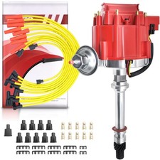 MAS Performance HEI Distributor  Wiring set 65K Coil Compatible with Chevy 305-