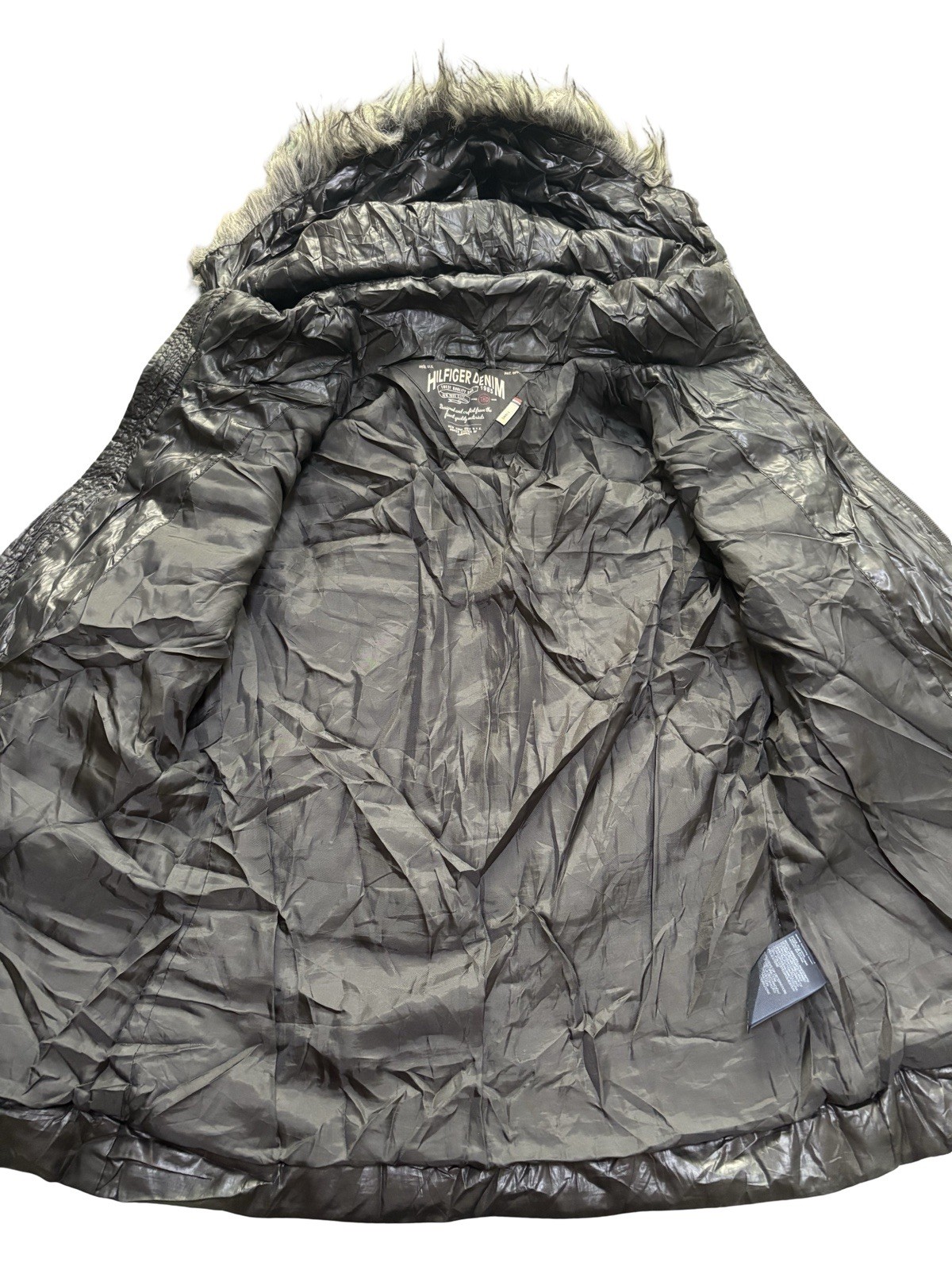 Tommy Hilfinger Original Ladies Winter Jacket Size S Black Excellent Condition image 4