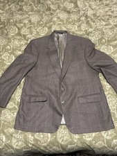 VINTAGE Burberry Blazer Mens 48L Brown Wool Sport Coat