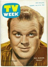 TV WEEK (Victoria) July 6 1961 DAN BLOCKER
