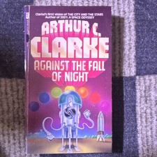 Arthur C. Clarke Against the Fall of Night Paperback Science Fiction Novel
