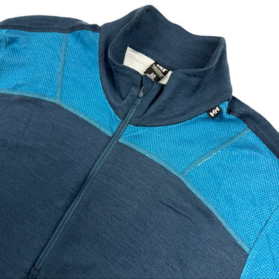 Helly Hansen Men's L/S 1/4 Zip Wool Blend Jacket Blue   Large