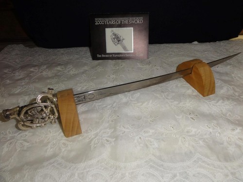 Franklin Mint Sword of Napoleon's Imperial Guard 1:3 Scale COA Military Archives