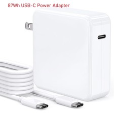 87W USB-C Power Adapter Charger for Apple Macbook Pro 15" 13" A1706 A1707 A1708