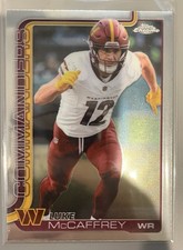 2025 Topps Chrome Luke McCaffrey Base Card #298 Commanders NFL Football