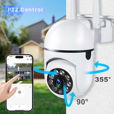 Smart 1080P WiFi PTZ Camera Outdoor Night Vision Waterproof EU Plug