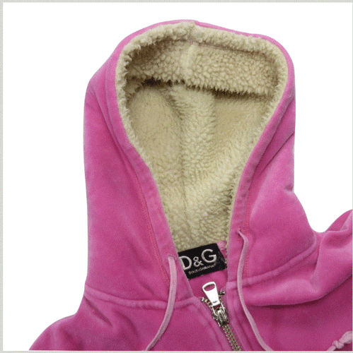 Dolce Gabbana Womens Hoodie S? Sweater Top Made in Italy Pink Hood Fashion Chic - Picture 4 of 8