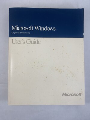 Microsoft Windows 3.0 User's Guide Manual Vintage 1990 MIcrosoft Library