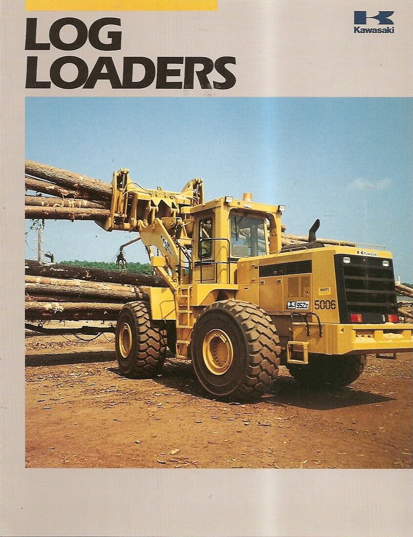 Equipment Brochure - Kawasaki - 80 90 95 ZIII - Log Wheel Loader - c1992  (E2156)