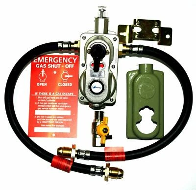 2 Cylinder Auto Chang-Over Propane Gas Regulator With Safety OPSO System Fitted