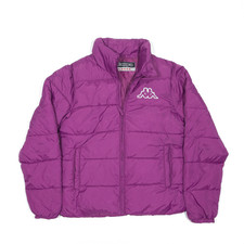 Kappa Womens Puffer Jacket Purple L