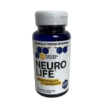 Natural Stacks Neuro Life Brain Vitality & Longevity Capsules- 60 Count exp 3/26
