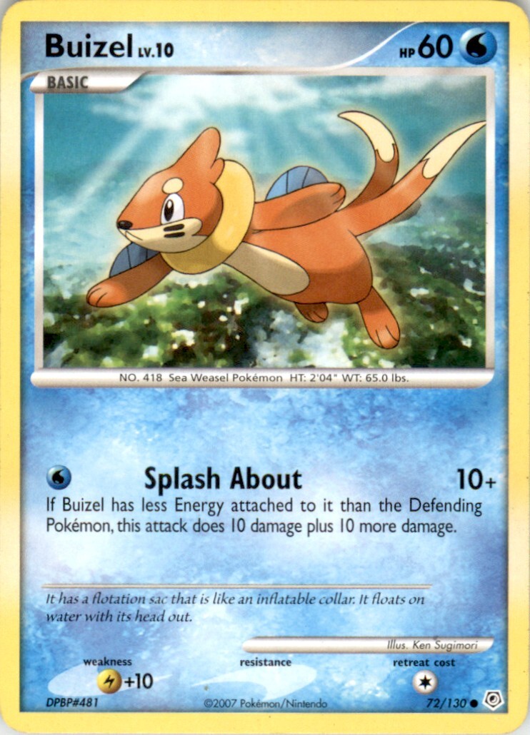 2007 Pokemon Diamond & Pearl #72 Buizel NM-MT | eBay