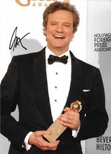 Colin Firth autograph signed 20x27 cm picture