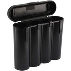 1 Black 18650 & CR123A 4 Battery Holder Storage Case for 18650 BATTERIES