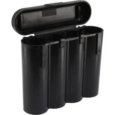 1 Black 18650 & CR123A 4 Battery Holder Storage Case for 18650 BATTERIES