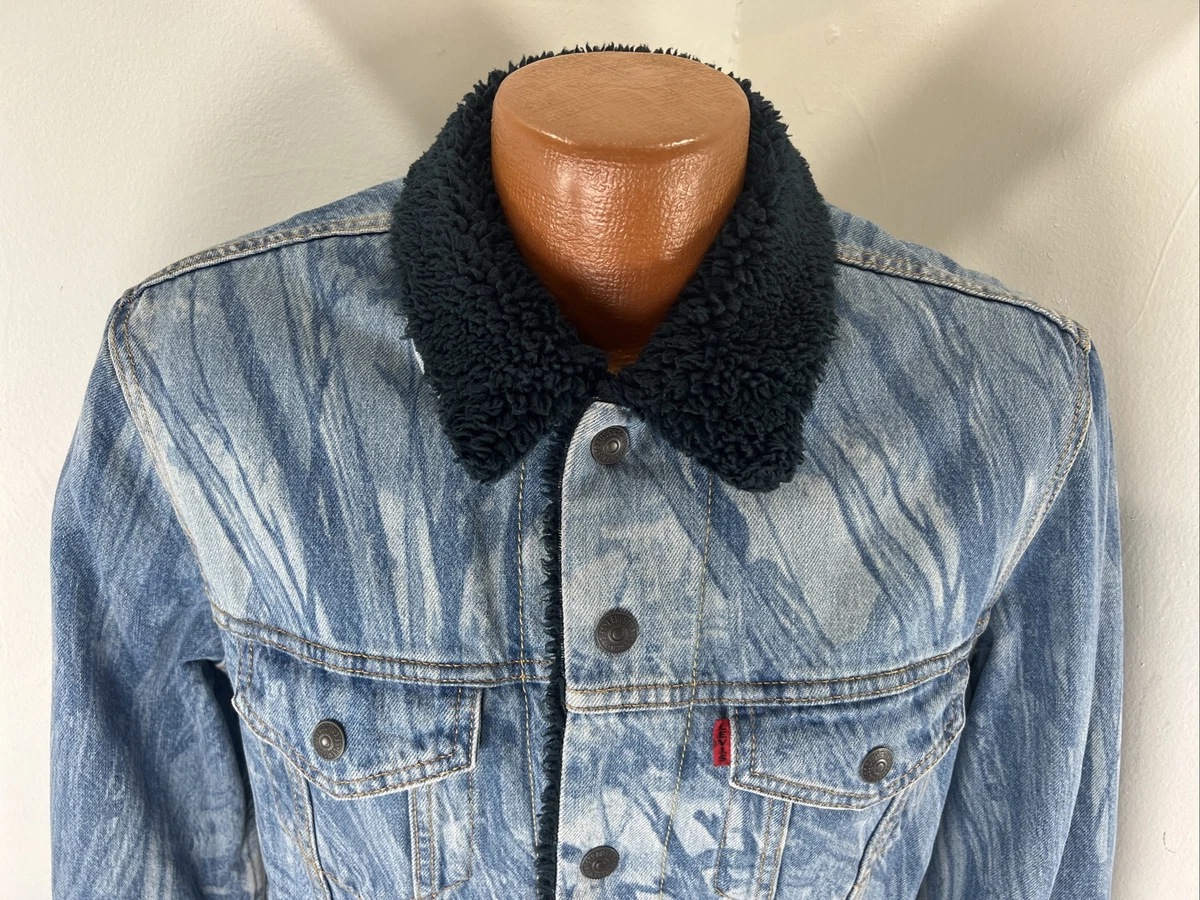 LEVIS Sherpa Denim Jacket Justin Timberlake Fresh Leaves Men s