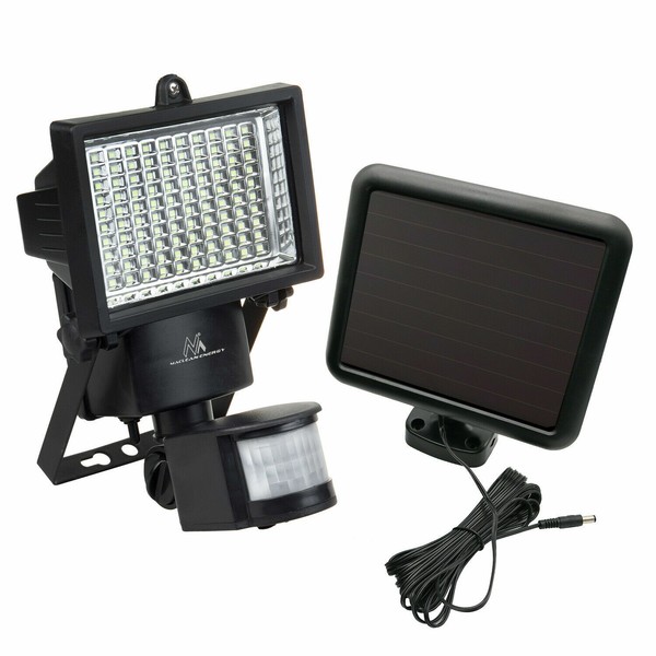 Led Solarlampe Wandleuchte Strahler Mit Bewegungssensor Flutlichtstrahler-image