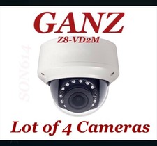 Lot 4 Ganz Z8-VD2M Security Camera W/2.8-12mm Motorized Lens 1080P 2MP LEDs NEW 