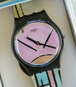 Swatch MOMA Composition in Oval Mondrian Color Planes GZ350 New in Box |  eBay