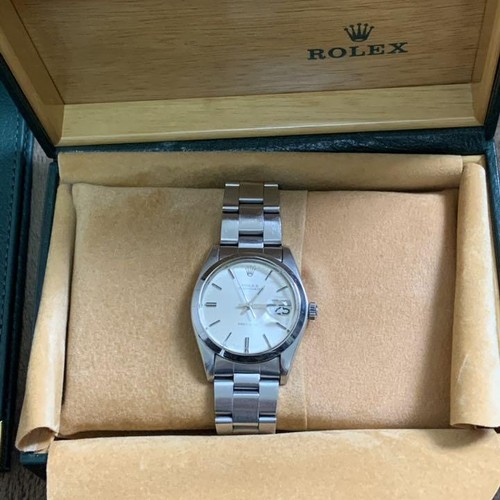 Rolex Oyster Date Precision Vintage Antique Silver Dial Hand Winding Wristwatch - Picture 8 of 9