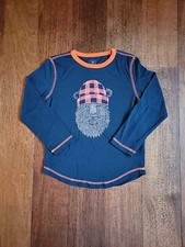 Gap KIDS Boys Seasonal Dark Blue Long Sleeve Lightweight Pajama Top Size 6