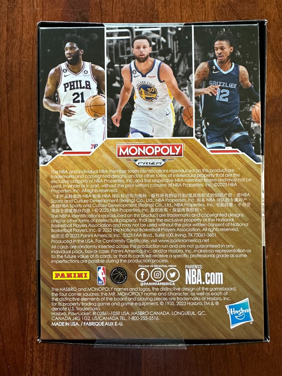Monopoly Panini Prizm NBA Trading Cards Booster Box - Factory Sealed | eBay