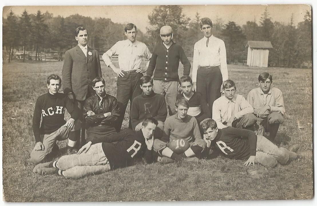 Rock Creek Ohio OH High School Football Team RPPC Real Photo 1910 eBay