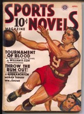 MAG: Sports Novels 4/1940-basketball cover-Baseball Parade 1940-Connie Mack-VG