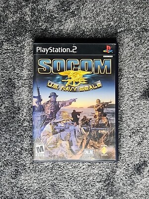 SOCOM: U.S. Navy SEALs (Sony PlayStation 2, 2002) Tested & Working Fast Shipping