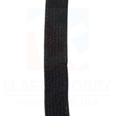 1/2'' (13mm) Black Knitted Elastic - US Made