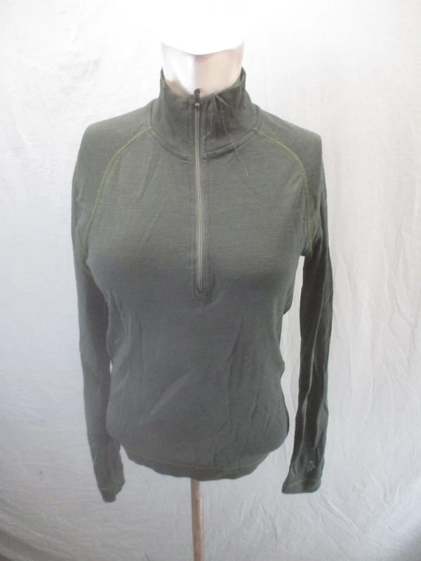 smartwool 100% merino wool 1/2 zip warm athletic pullover sweater