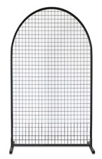 Black Metal Wedding Arch Frame Elegant Backdrop Stand for Flowers and Balloons