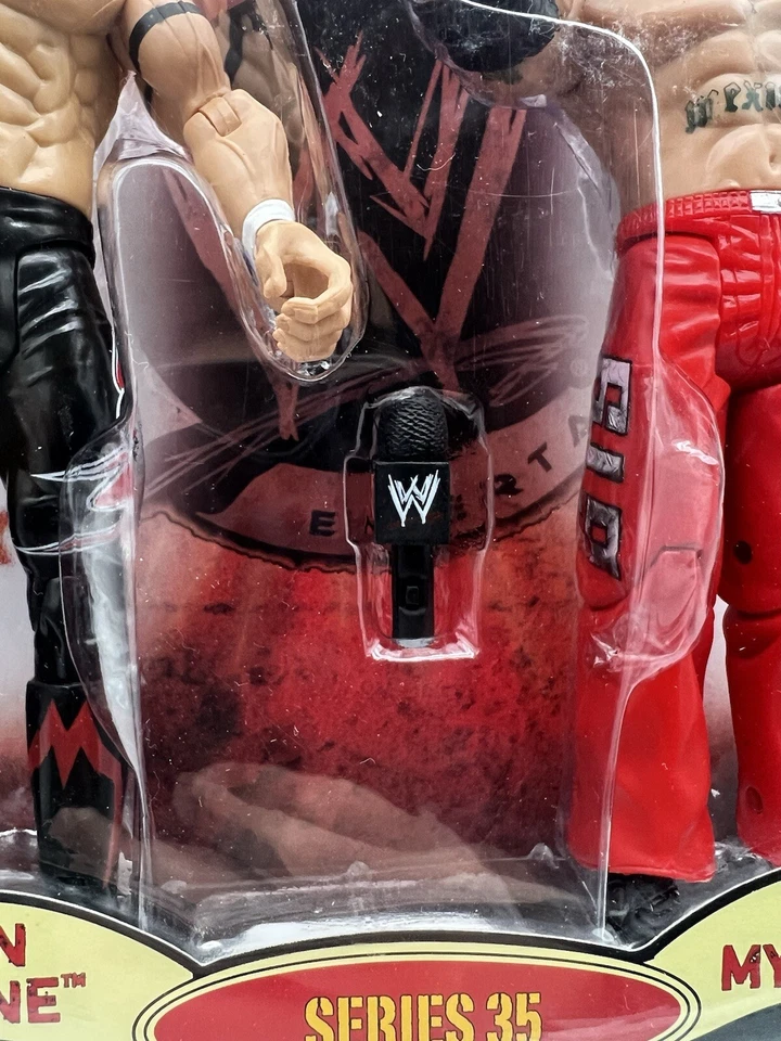 Paquete de 2 figuras Jakks WWE Adrenaline Rey Mysterio y Evan Bourne 2009 serie 35 Foto 3 de 4