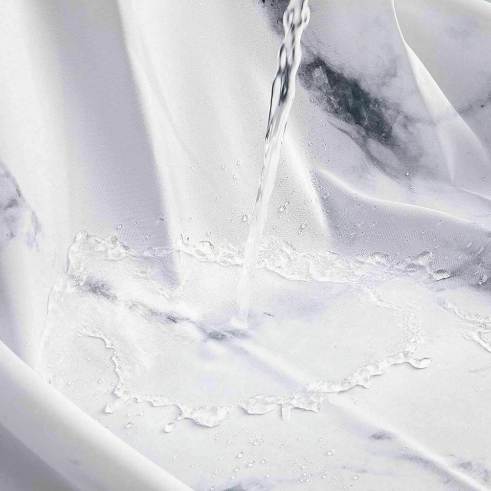 Bathroom Beach Scenic Shower Curtain Waterproof with Hooks 72 In Bathroom-Decor - Image 3 of 4