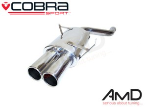 Cobra Sport Bmw E46 3i Posteriore Silenziatore Di Scarico In Acciaio Inox Bm18 Twin Tip Ebay