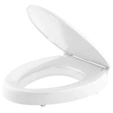 New Kohler Border Elevated Quiet-close Toilet Seat White 2 1/2" Tall Elongated
