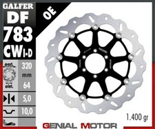 Galfer Front Right Brake Disc WAVE FLOAT Full 320x5m KTM 690 DUKE III R 2010>17