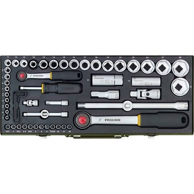 Proxxon Industrial Steckschlüsselsatz metrisch 1/4 (6.3 mm), 1/2 (12.5 mm)