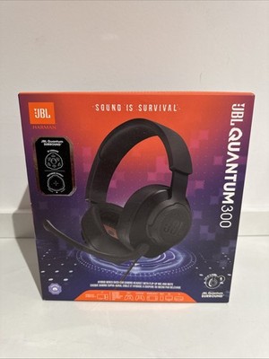 JBL Quantum 300 Over-Ear Gaming Headset, Schwarz