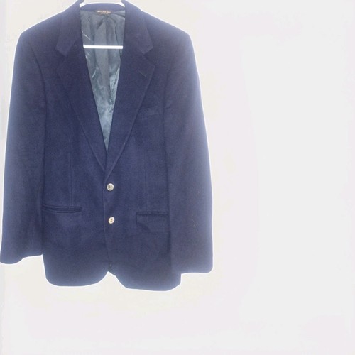 Vintage Peterborough Row Herren Blazer Sakko 40R Navy 100% Kaschmir 2 Knopf