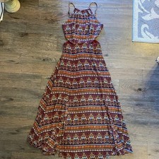 GB Gianni Bini Size Medium Beautiful Maxi Dress Ladies Floral Boho Long Gown