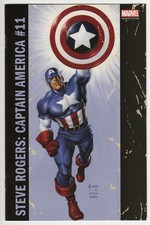 Steve Rogers: Captain America #11 Marvel Comic Book Joe Jusko Corner Box Variant